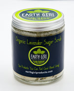 Earth Girl - Organic Lavender Sugar Scrub --- Promotes Relaxation and Peaceful Sleep