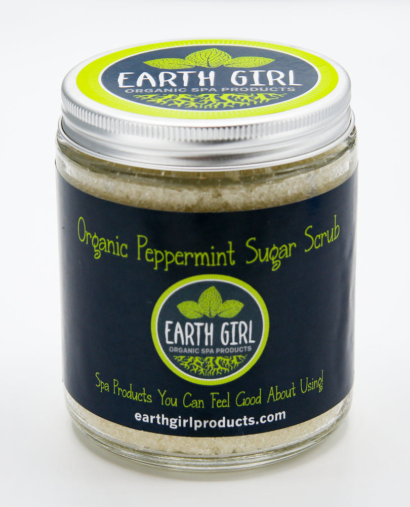 Earth Girl - Organic Peppermint Sugar Scrub --- A Zesty Start to the day!