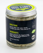 Earth Girl - Organic Lemon Basil Sugar Scrub --- Brighten Skin and Restore Your Radiance