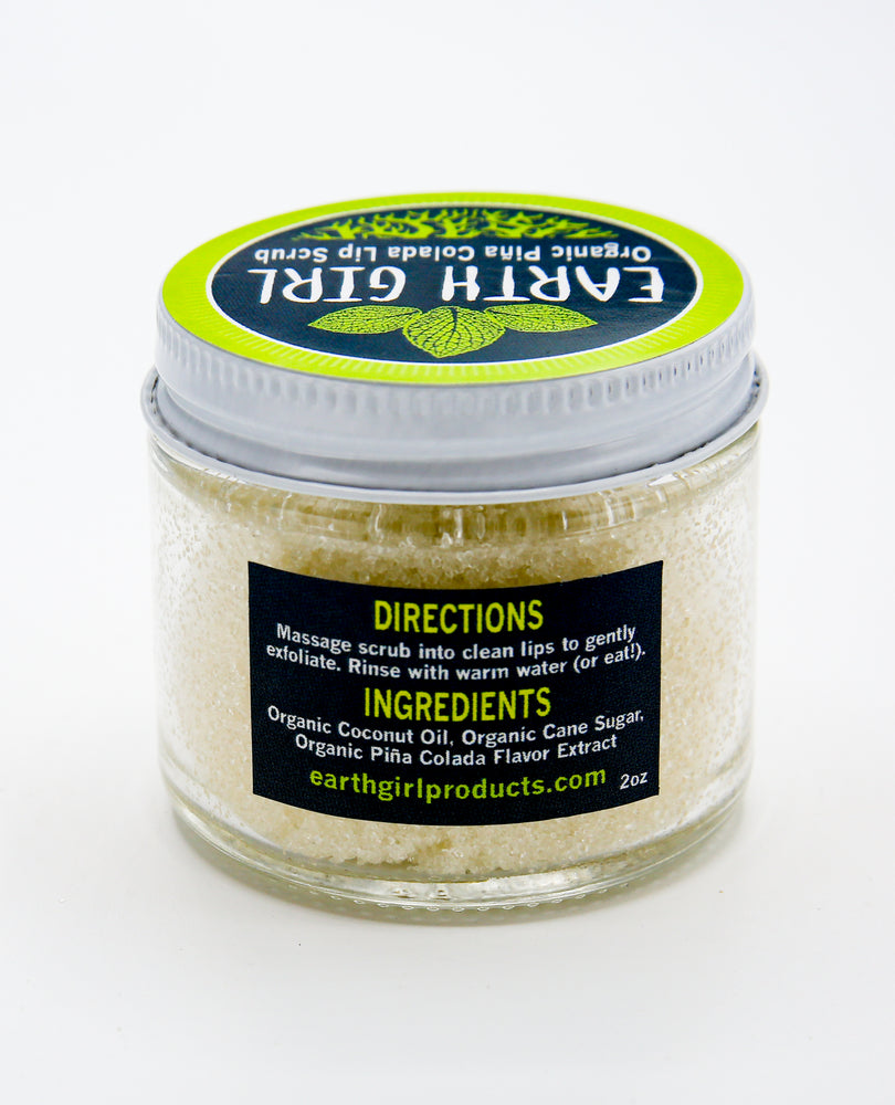 Earth Girl - Organic Piña Colada Lip Scrub --- A Creamy Cocktail of Lush Flavor